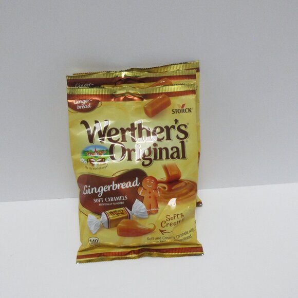 2.22oz/10ct WERTHER'S Original GINGERBREAD Soft Caramels LMTD EDIT Holiday Candy - Picture 2 of 5